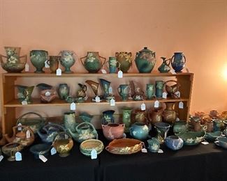 Amazing Collection of Vintage Roseville Pottery over 150 Pieces!