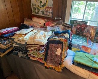 A Great Selection of Fabric Scraps!!! Price to Sell. 
