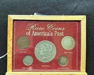Rare Morgan Dollar Barber Quarter Liberty Dime, 3 Cent & 2 Cent Piece