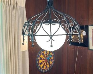 Vintage MCM Moe Hanging Light