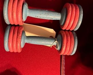 Vintage 1960's Hollywood Glamor Belles Hand Weights-Healthways