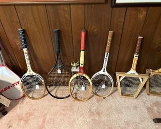 Vintage Wood Tennis Rackets