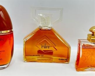 Hermes 24 Faubourg, Obsession, Infiniti & Sensations Perfumes, Some Vintage, Barley Used
Lot #: 15