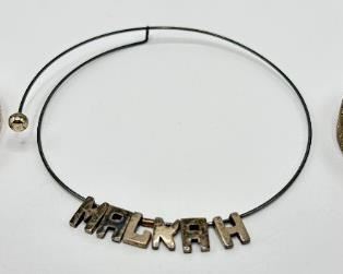 Vintage Sterling Silver Letter Necklace & 2 Bracelets From Italy & Mexico, All Marked 925
Lot #: 128