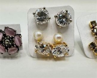 14 Pairs Earrings, Some New, Some Vintage
Lot #: 98