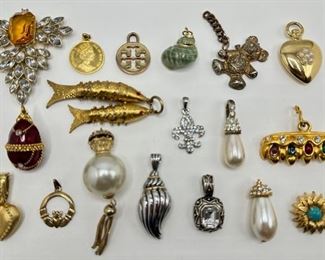 19 Pendants & Charms, Some Vintage
Lot #: 107