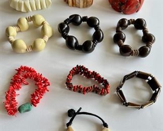 10 Bracelets: Natural Stone, Kukui Nuts & More
Lot #: 123
