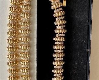 Crislu Sterling Silver 925 Necklace, 14 Karat Gold Earrings, Macy's Rhinestone Set & More, In Original Boxes
Lot #: 8