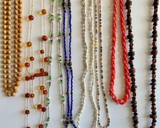 8 Beaded Necklaces, Some Vintage
Lot #: 112
