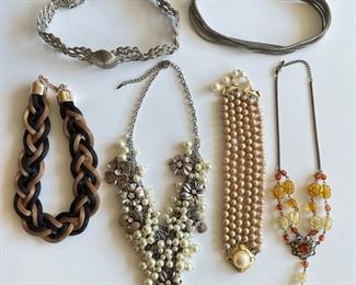 6 Necklaces Including Chokers, Some Vintage
Lot #: 79