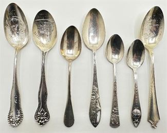 7 Sterling Silver Spoons, Marked 925
Lot #: 7