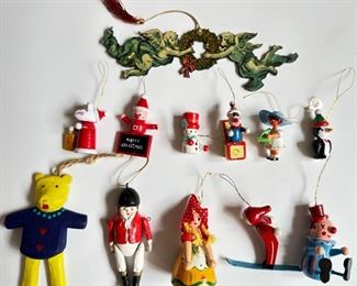 12 Wood Christmas Ornaments, Some Vintage
Lot #: 48