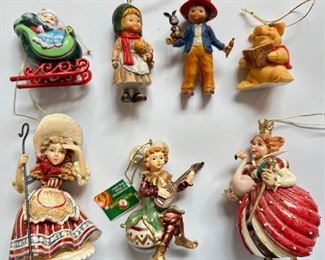 7 Bisque Christmas Ornaments, Some Vintage
Lot #: 46
