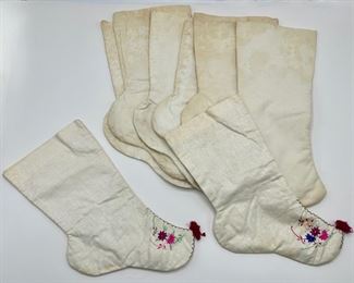 8 Vintage Traditional Korean Socks, 2 Hand Embroidered
Lot #: 27