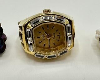 Xanadu Clock Ring & 2 Beaded Rings
Lot #: 113