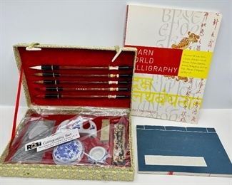 New In Box Calligraphy Set & Calligraphy Instruction Book
Lot #: 130