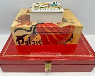 3 Jewelry Boxes Including Enamel French Box
Lot #: 139