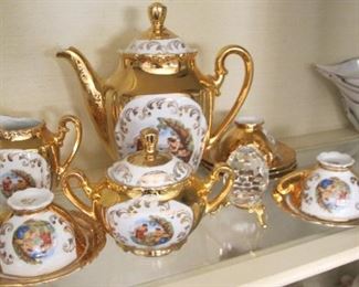 Antique Piren Gold Tea Set