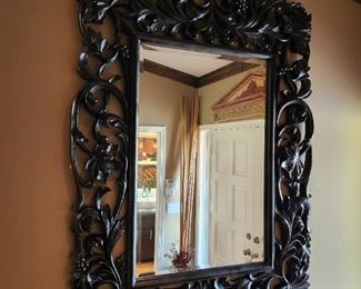 Wood frame mirror H 64" x W 41"