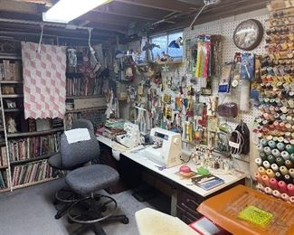 Sewing machines and crafting items 