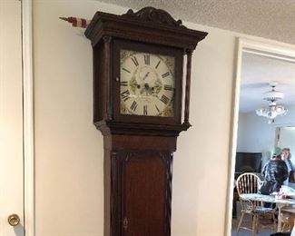 Joseph Blackhurst Antique Tall or Long Case Clock - Works