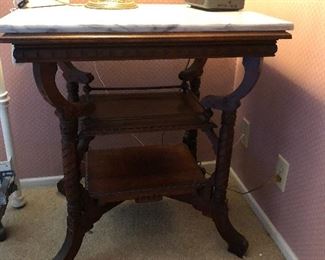 Antique Marble Topped Table
