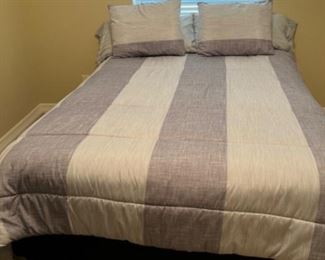 Queen size bed, mattress, box, spring, and frame Beauty Rest
