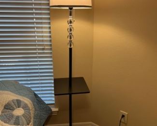 Floor lamp with acrylic, decorative accent