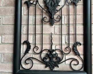 Metal framed artwork