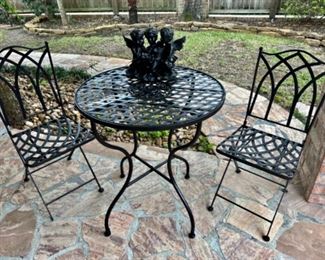 Metal bistro set