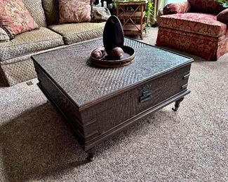 Trunk style coffee table