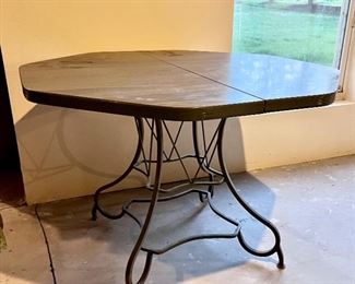 Mid century modern wrought iron table