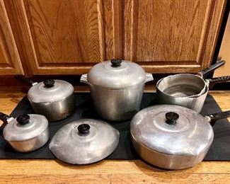 Vintage Wagner Ware Sidney-O Magnalite Pots and Pans Cookware Set