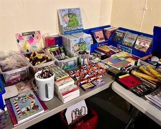 Craft supplies, art supplies, and games