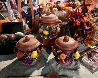 Pottery jars