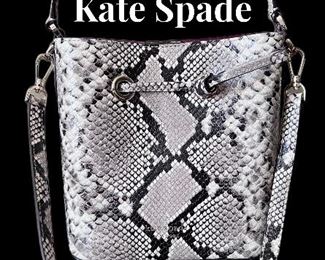 Kate Spade Eva Python Bucket Bag