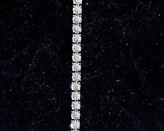 Sterling Silver Diamond Tennis Bracelet