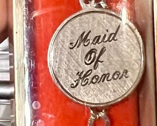 Vintage sterling silver made of honor bracelet