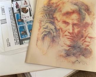 huge collection of stamps