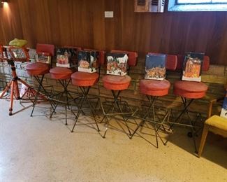 Set of 6 MCM barstools