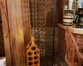 Arthur Umanoff 76 bottle wrought iron wine rack