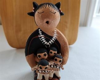 Pottery Kachina "Story Teller" by Margaret Quintana, Taos