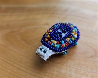 Beaded bug pin