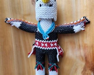 Fully beaded "Eagle" with removeable mask