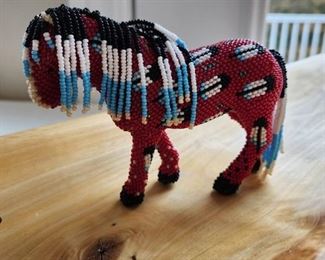 Fully beaded "Red Horse" purchased 5/07 Sedona by Faron Gehadru