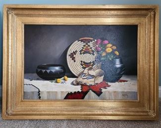 Rose Day, American b. 1949, oil painting purchased from Sanders Galleries 2001