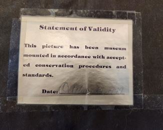 Back of Ray Harm Litho