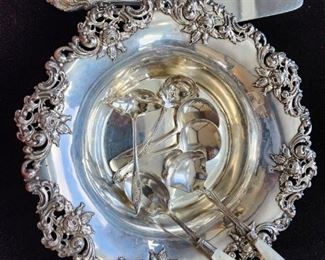 Sterling silver serving pieces