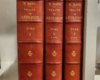 E. Haug leather bound books