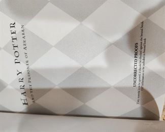 Uncorrected Proof Harry Potter 